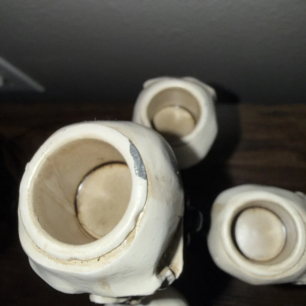 Skull Candelabra 5 Skeleton Hear Candle Holder Gothic Halloween Eerie Estates